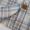 image:imageDubinik Mens Short Sleeve Button Down Shirts Plaid Casual Western Style Shirt 2 Pocket Lightweight Breathable Regular FitBeige and Blue
