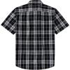 image:imageDubinik Mens Short Sleeve Button Down Shirts Plaid Casual Western Style Shirt 2 Pocket Lightweight Breathable Regular FitBlack and Gray