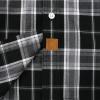 image:imageDubinik Mens Short Sleeve Button Down Shirts Plaid Casual Western Style Shirt 2 Pocket Lightweight Breathable Regular FitBlack and Gray