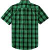 image:imageDubinik Mens Short Sleeve Button Down Shirts Plaid Casual Western Style Shirt 2 Pocket Lightweight Breathable Regular FitBlack and Green