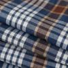 image:imageDubinik Mens Short Sleeve Button Down Shirts Plaid Casual Western Style Shirt 2 Pocket Lightweight Breathable Regular FitBlue Brown and White