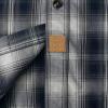 image:imageDubinik Mens Short Sleeve Button Down Shirts Plaid Casual Western Style Shirt 2 Pocket Lightweight Breathable Regular FitBlue White and Gray