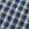 image:imageDubinik Mens Short Sleeve Button Down Shirts Plaid Casual Western Style Shirt 2 Pocket Lightweight Breathable Regular FitBlue and Yellow