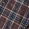image:imageDubinik Mens Short Sleeve Button Down Shirts Plaid Casual Western Style Shirt 2 Pocket Lightweight Breathable Regular FitBrown