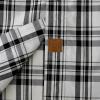 image:imageDubinik Mens Short Sleeve Button Down Shirts Plaid Casual Western Style Shirt 2 Pocket Lightweight Breathable Regular FitGray and White