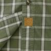 image:imageDubinik Mens Short Sleeve Button Down Shirts Plaid Casual Western Style Shirt 2 Pocket Lightweight Breathable Regular FitGreen