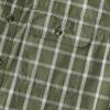 image:imageDubinik Mens Short Sleeve Button Down Shirts Plaid Casual Western Style Shirt 2 Pocket Lightweight Breathable Regular FitGreen