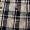 image:imageDubinik Mens Short Sleeve Button Down Shirts Plaid Casual Western Style Shirt 2 Pocket Lightweight Breathable Regular FitKhaki and Black