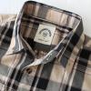 image:imageDubinik Mens Short Sleeve Button Down Shirts Plaid Casual Western Style Shirt 2 Pocket Lightweight Breathable Regular FitKhaki and Black