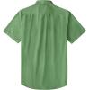 image:imageDubinik Mens Short Sleeve Button Down Shirts Plaid Casual Western Style Shirt 2 Pocket Lightweight Breathable Regular FitLight Green