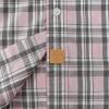 image:imageDubinik Mens Short Sleeve Button Down Shirts Plaid Casual Western Style Shirt 2 Pocket Lightweight Breathable Regular FitLight Pink