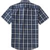 image:imageDubinik Mens Short Sleeve Button Down Shirts Plaid Casual Western Style Shirt 2 Pocket Lightweight Breathable Regular FitNavy and White