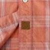 image:imageDubinik Mens Short Sleeve Button Down Shirts Plaid Casual Western Style Shirt 2 Pocket Lightweight Breathable Regular FitOrange