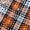 image:imageDubinik Mens Short Sleeve Button Down Shirts Plaid Casual Western Style Shirt 2 Pocket Lightweight Breathable Regular FitOrange Black and White