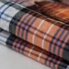 image:imageDubinik Mens Short Sleeve Button Down Shirts Plaid Casual Western Style Shirt 2 Pocket Lightweight Breathable Regular FitOrange Black and White