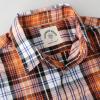 image:imageDubinik Mens Short Sleeve Button Down Shirts Plaid Casual Western Style Shirt 2 Pocket Lightweight Breathable Regular FitOrange Black and White