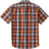 image:imageDubinik Mens Short Sleeve Button Down Shirts Plaid Casual Western Style Shirt 2 Pocket Lightweight Breathable Regular FitOrange Black and White