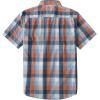 image:imageDubinik Mens Short Sleeve Button Down Shirts Plaid Casual Western Style Shirt 2 Pocket Lightweight Breathable Regular FitOrange and Blue