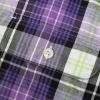 image:imageDubinik Mens Short Sleeve Button Down Shirts Plaid Casual Western Style Shirt 2 Pocket Lightweight Breathable Regular FitPurple and White