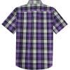 image:imageDubinik Mens Short Sleeve Button Down Shirts Plaid Casual Western Style Shirt 2 Pocket Lightweight Breathable Regular FitPurple and White