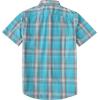 image:imageDubinik Mens Short Sleeve Button Down Shirts Plaid Casual Western Style Shirt 2 Pocket Lightweight Breathable Regular FitSky Blue and Gray