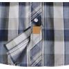 image:imageDubinik Pearl Snap Shirts for Men Long Sleeve Western Shirt for Mens Vintage Casual Plaid Cowboy Country ButtonBeige Blue