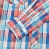 image:imageDubinik Pearl Snap Shirts for Men Long Sleeve Western Shirt for Mens Vintage Casual Plaid Cowboy Country ButtonBlue Pink