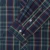 image:imageDubinik Pearl Snap Shirts for Men Long Sleeve Western Shirt for Mens Vintage Casual Plaid Cowboy Country ButtonGreen  Navy Blue