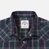 image:imageDubinik Pearl Snap Shirts for Men Long Sleeve Western Shirt for Mens Vintage Casual Plaid Cowboy Country ButtonGreen  Navy Blue