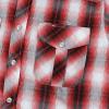 image:imageDubinik Pearl Snap Shirts for Men Long Sleeve Western Shirt for Mens Vintage Casual Plaid Cowboy Country ButtonWhite  Red