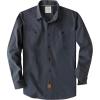 image:imageDubinik Chambray Shirt Men Cotton Mens Button Up Shirts Long Sleeve Casual Work with 2 Pockets Regular FitDark Gray
