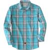 image:imageDubinik Mens Casual Plaid Shirt Long Sleeve Regular Fit Button Down Work Shirts with 2 Pocket Soft Lightweight Everyday WearSky Blue and Gray