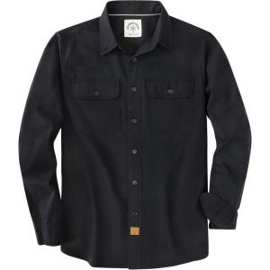 image:imageDubinik Mens Casual Plaid Shirt Long Sleeve Regular Fit Button Down Work Shirts with 2 Pocket Soft Lightweight Everyday WearBlack