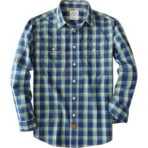 image:imageDubinik Mens Casual Plaid Shirt Long Sleeve Regular Fit Button Down Work Shirts with 2 Pocket Soft Lightweight Everyday WearBlue and Yellow