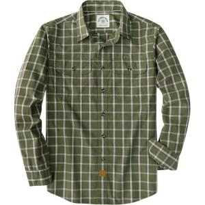 image:imageDubinik Mens Casual Plaid Shirt Long Sleeve Regular Fit Button Down Work Shirts with 2 Pocket Soft Lightweight Everyday WearGreen