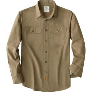 image:imageDubinik Mens Casual Plaid Shirt Long Sleeve Regular Fit Button Down Work Shirts with 2 Pocket Soft Lightweight Everyday WearKhaki