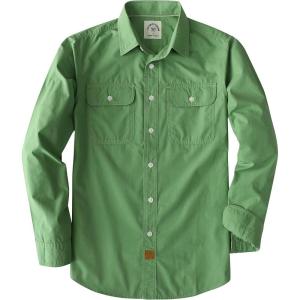 image:imageDubinik Mens Casual Plaid Shirt Long Sleeve Regular Fit Button Down Work Shirts with 2 Pocket Soft Lightweight Everyday WearLight Green