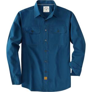 image:imageDubinik Mens Casual Plaid Shirt Long Sleeve Regular Fit Button Down Work Shirts with 2 Pocket Soft Lightweight Everyday WearNavy Blue