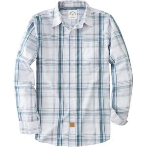 image:imageDubinik Mens Long Sleeve Button Down Shirts Plaid Casual Work Cotton Vintage Soft with Pocket Regular FitDusty Blue White 052
