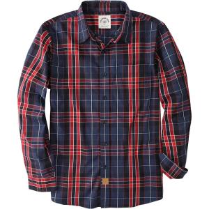 image:imageDubinik Mens Long Sleeve Button Down Shirts Plaid Casual Work Cotton Vintage Soft with Pocket Regular FitNavy Blue Red 052