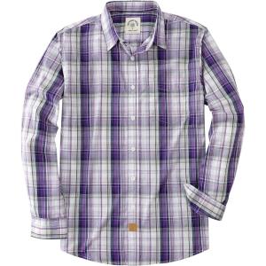 image:imageDubinik Mens Long Sleeve Button Down Shirts Plaid Casual Work Cotton Vintage Soft with Pocket Regular FitPretty Purple 052