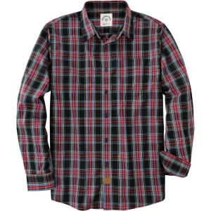 image:imageDubinik Mens Long Sleeve Button Down Shirts Plaid Casual Work Cotton Vintage Soft with Pocket Regular FitRed Black 052