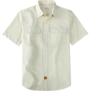 image:imageDubinik Mens Short Sleeve Button Down Shirts Plaid Casual Western Style Shirt 2 Pocket Lightweight Breathable Regular FitBeige