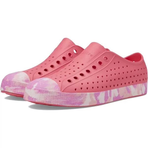 Native Shoes Jefferson Sugarlite Marbled Unisex Slip-On Shoes – Round Toe – Perforated Synthetic Upper