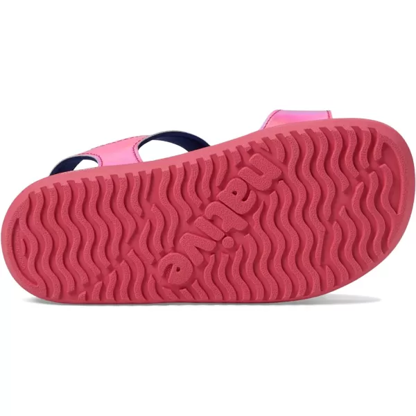 Native Shoes Kids Charley Sugarlite Hologram Flat Sandals for Little Kid - Hook-Loop Closure with EVA Footbed, and Open Toe Design