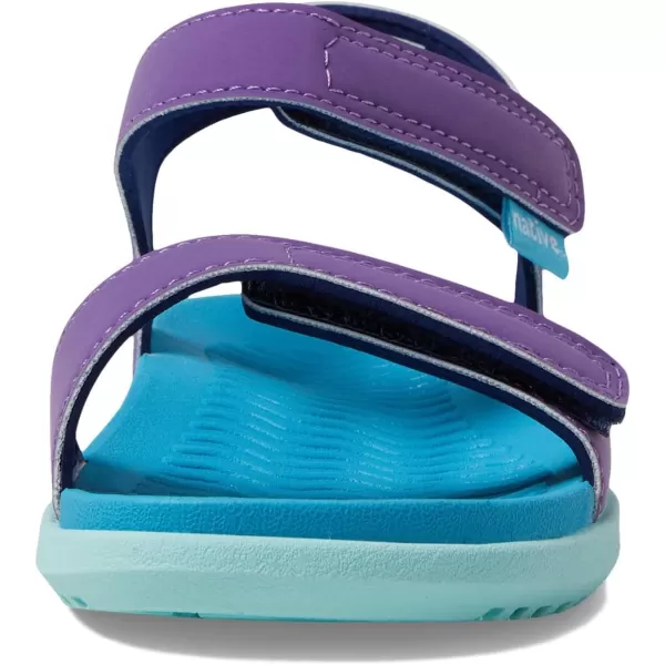 Native Shoes Kids Charley Sugarlite Sandals for Little Kid - Man-Made Upper and Lining, Hook-Loop Closure, and Open Round Toe Style