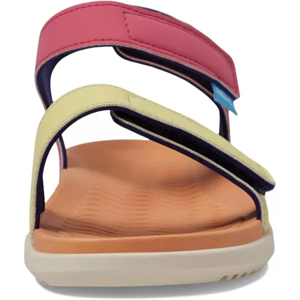 Native Shoes Kids Charley Sugarlite Sandals for Little Kid - Man-Made Upper and Lining, Hook-Loop Closure, and Open Round Toe Style