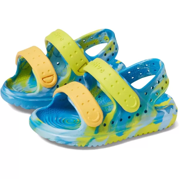 Native Shoes Kids Chase Marbled  - Sandals for Kids - Synthetic Upper - Synthetic Lining and Outsole