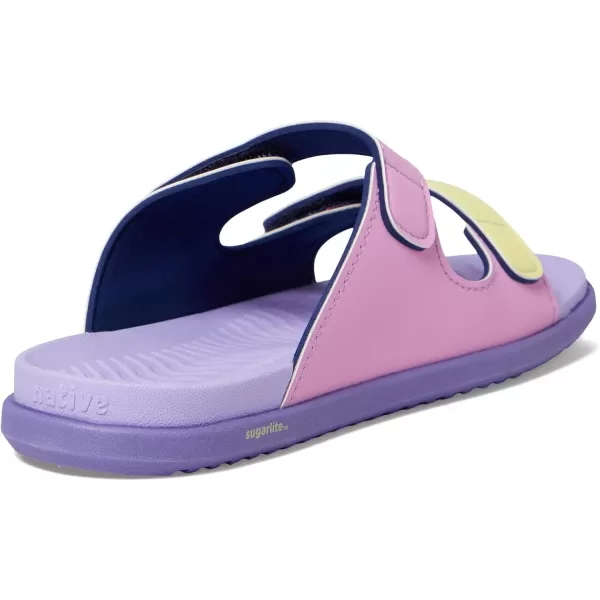 Native Shoes Kids Frankie Sugarlite Flat Sandals for Little Kid - Satin PU and EVA Upper, Round Toe Design, Casual, and Comfortable