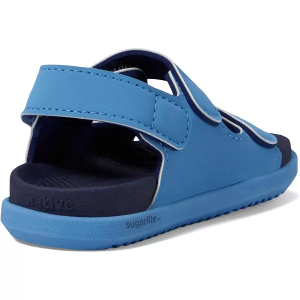 Native Shoes Kids Frankie Sugarlite Flat Sandals for Little Kid - Satin PU and EVA Upper, Round Toe Design, Casual, and Comfortable